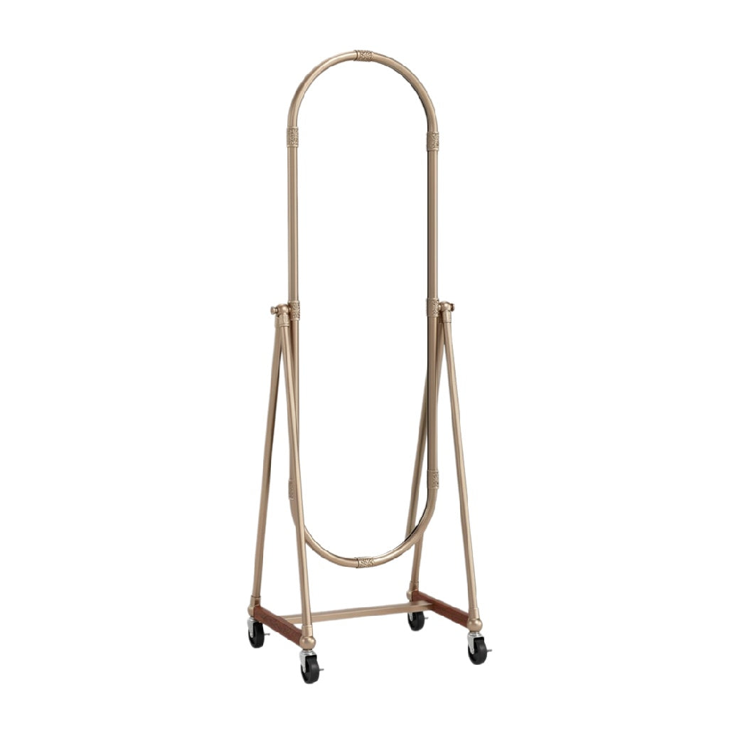 Elegant Full-Length Leaning Mirror with Mobile Stand and Modern Design