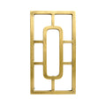 Modern Brass Wall Décor with Geometric Design